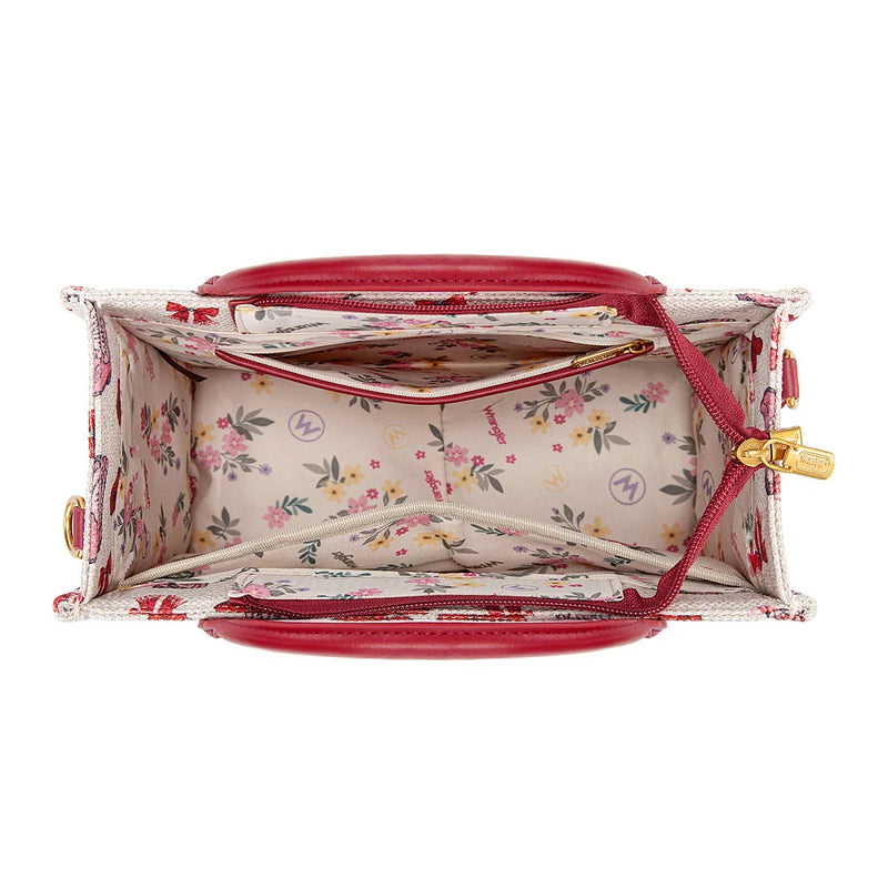 Load image into Gallery viewer, WG524-8120SPK - Wrangler Western Print Cowgirl Tote Bag/Crossbody - Pink
