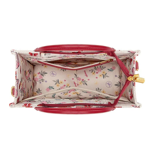 WG-HB-524-8120S-PK - Wrangler Western Print Cowgirl Tote Bag/Crossbody - Pink
