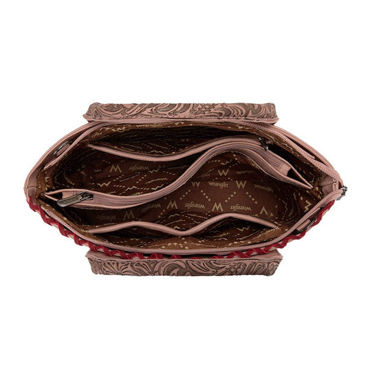 WG529-2002PK - Wrangler Western Embroidery Tote Bag - Pink