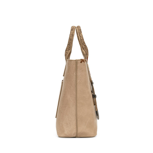 Load image into Gallery viewer, WG529-2002TN - Wrangler Western Embroidery Tote Bag - Tan

