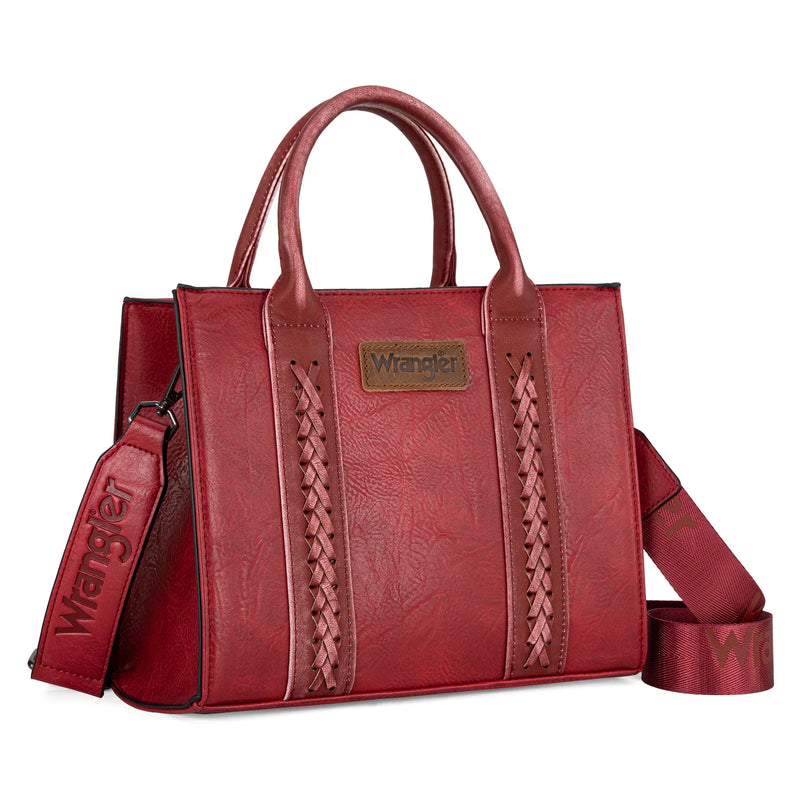 Load image into Gallery viewer, WG70-8120ERD - Wrangler Whipstitch Tote/Crossbody - Red
