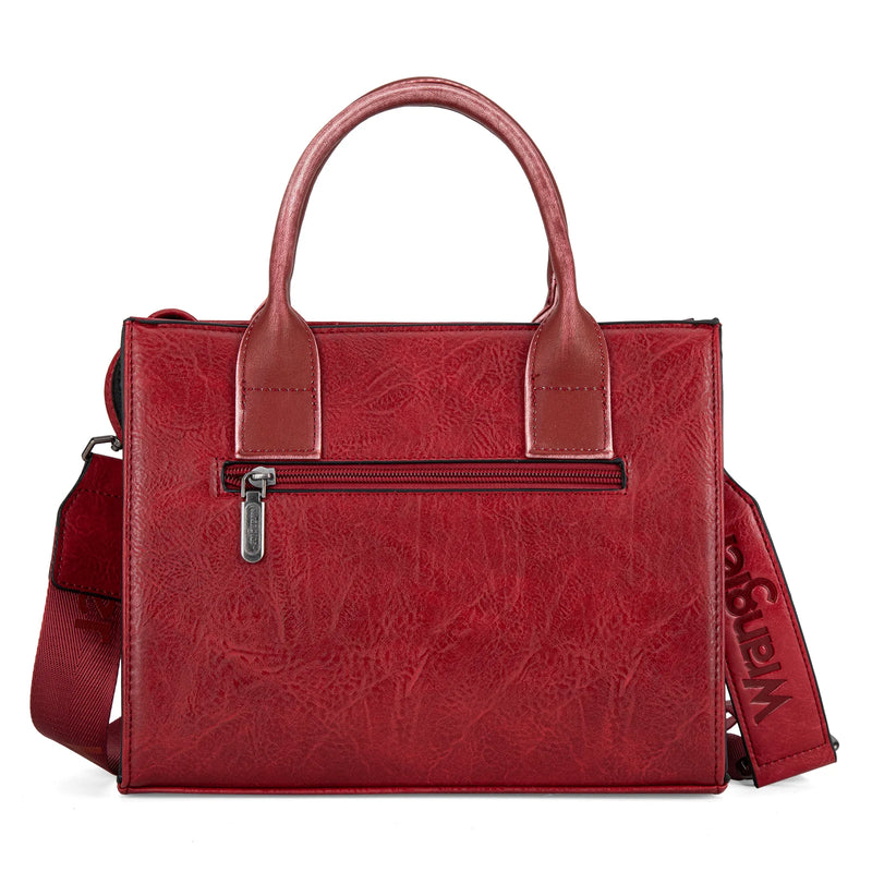 Load image into Gallery viewer, WG70-8120ERD - Wrangler Whipstitch Tote/Crossbody - Red
