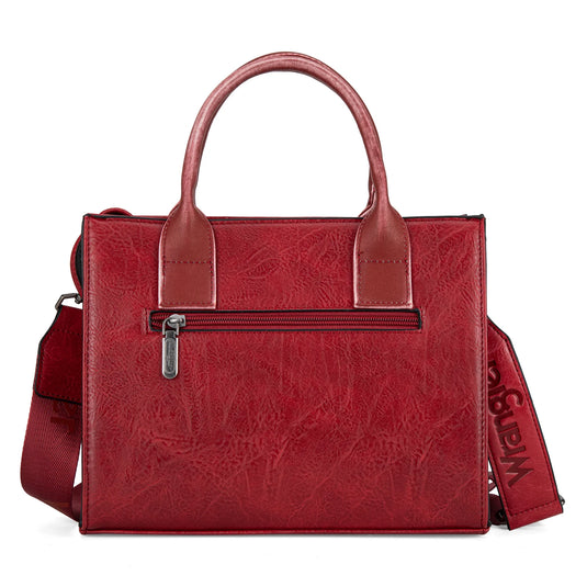 WG70-8120ERD - Wrangler Whipstitch Tote/Crossbody - Red