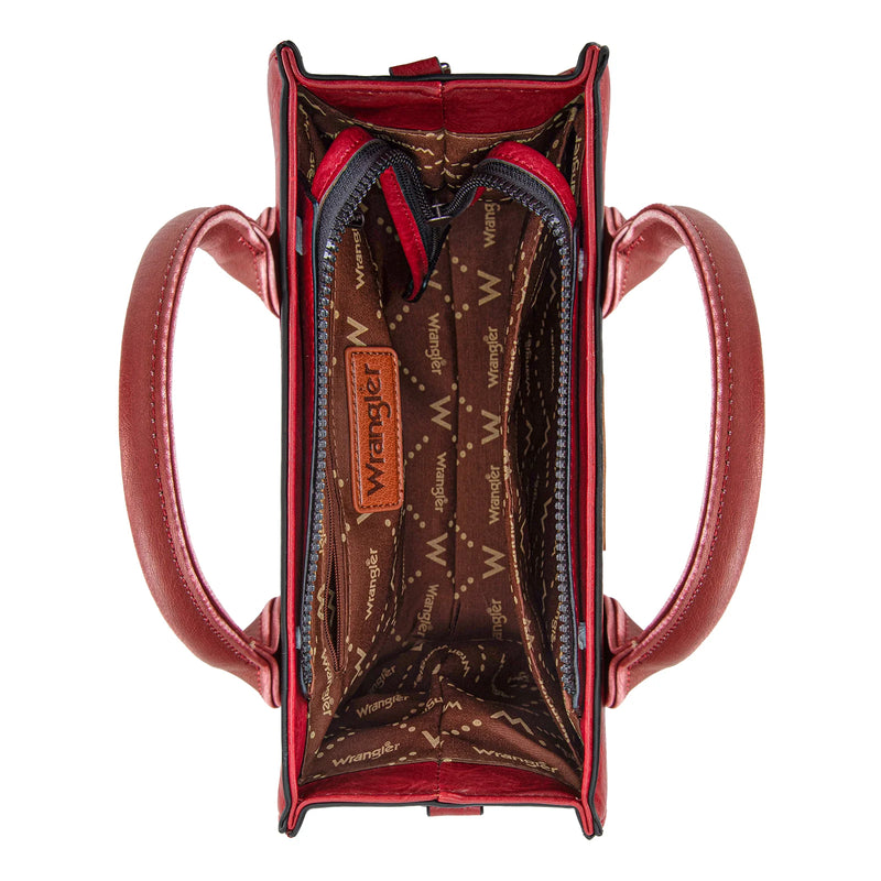 Load image into Gallery viewer, WG70-8120ERD - Wrangler Whipstitch Tote/Crossbody - Red
