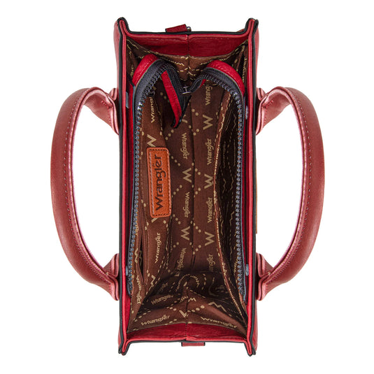 WG70-8120ERD - Wrangler Whipstitch Tote/Crossbody - Red
