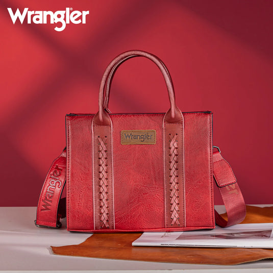 WG70-8120ERD - Wrangler Whipstitch Tote/Crossbody - Red