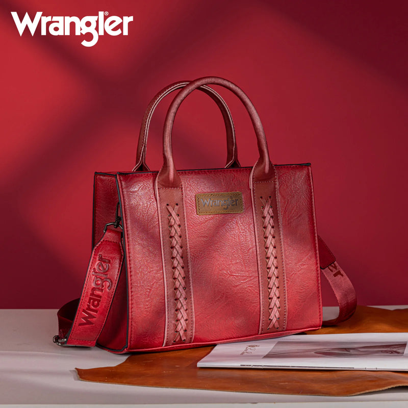 Load image into Gallery viewer, WG70-8120ERD - Wrangler Whipstitch Tote/Crossbody - Red
