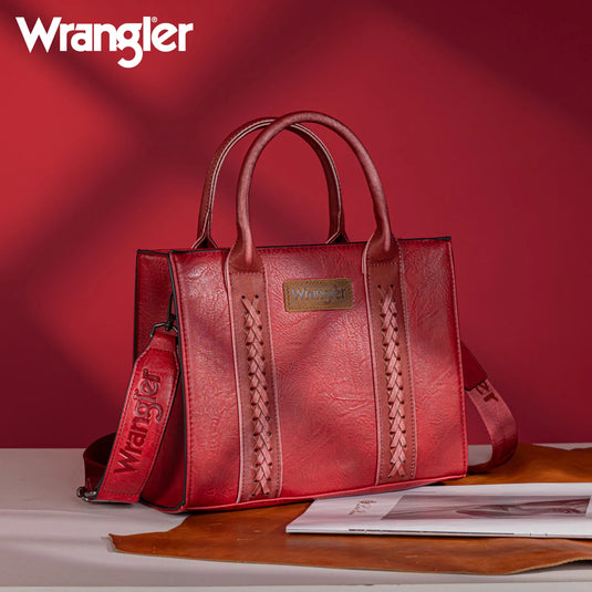 WG70-8120ERD - Wrangler Whipstitch Tote/Crossbody - Red