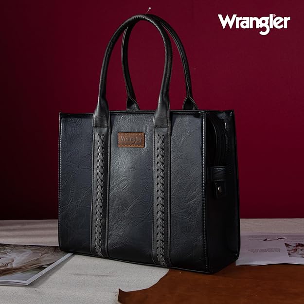 Load image into Gallery viewer, WG70-8317EBK - Wrangler Carry-All Tote/Crossbody - Black
