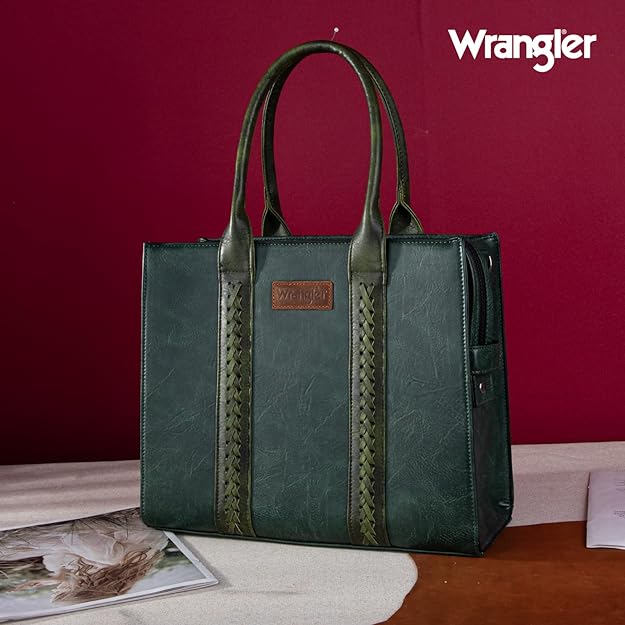 Load image into Gallery viewer, WG70-8317EDGN - Wrangler Carry-All Tote/Crossbody - Dark Green
