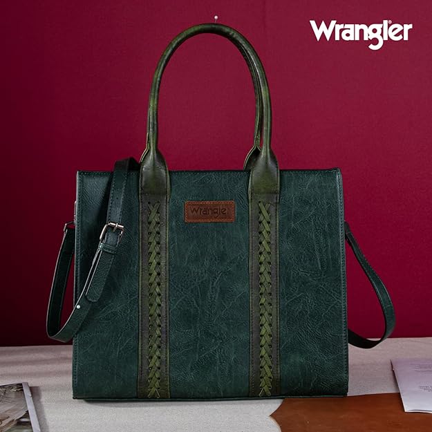 WG70-8317EDGN - Wrangler Carry-All Tote/Crossbody - Dark Green