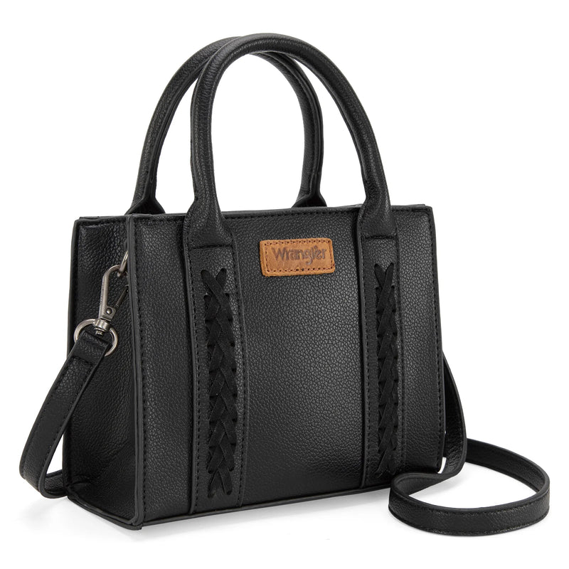 Load image into Gallery viewer, WG70S-8120BK - Wrangler Whipstitch Mini Tote/Crossbody - Black
