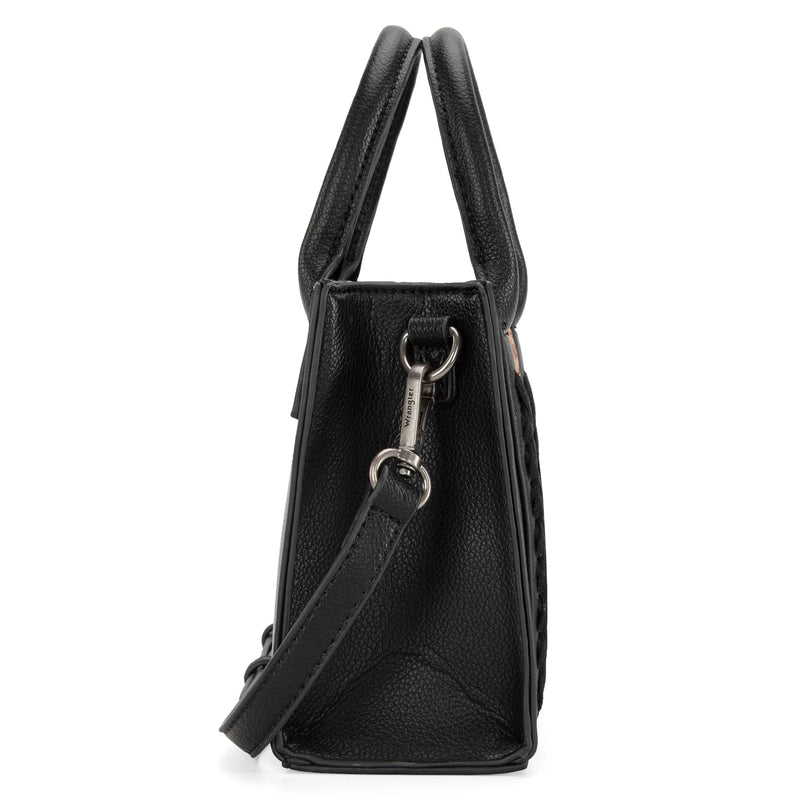 Load image into Gallery viewer, WG70S-8120BK - Wrangler Whipstitch Mini Tote/Crossbody - Black
