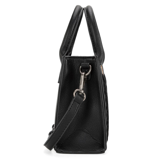 WG70S-8120BK - Wrangler Whipstitch Mini Tote/Crossbody - Black