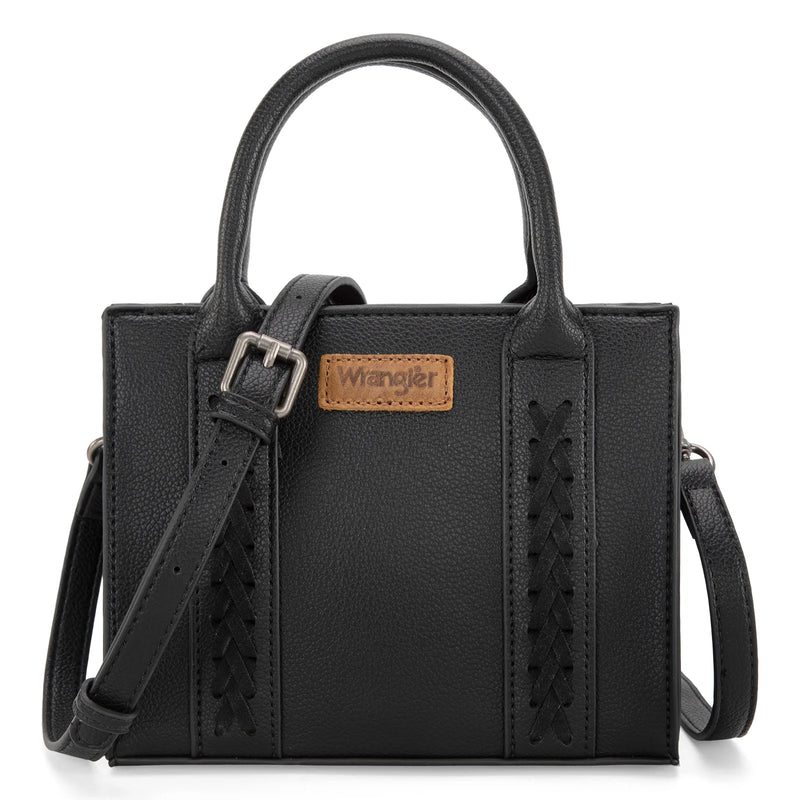 Load image into Gallery viewer, WG70S-8120BK - Wrangler Whipstitch Mini Tote/Crossbody - Black
