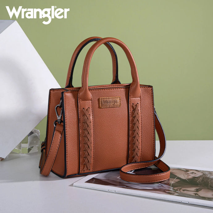 WG70S-8120BR - Wrangler Whipstitch Mini Tote/Crossbody - Brown