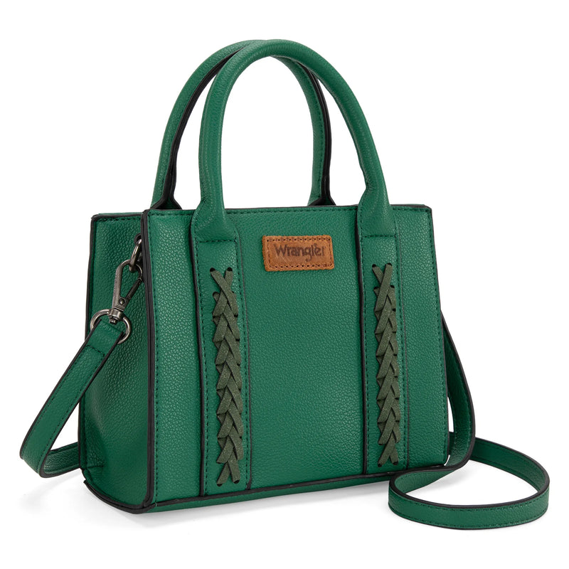 Load image into Gallery viewer, WG70S-8120DGN - Wrangler Whipstitch Mini Tote/Crossbody - Dark Green
