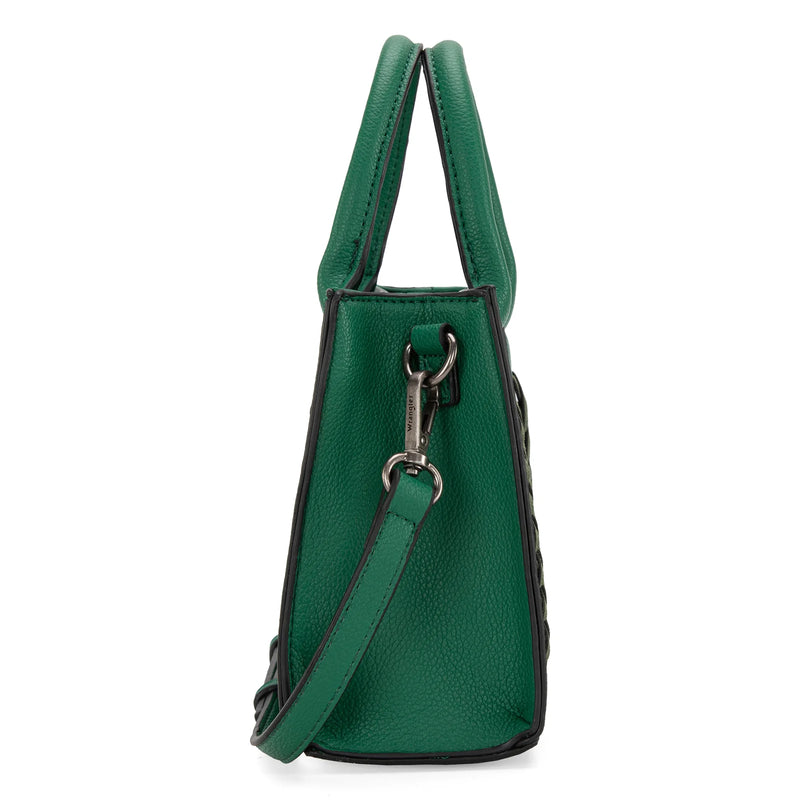 Load image into Gallery viewer, WG70S-8120DGN - Wrangler Whipstitch Mini Tote/Crossbody - Dark Green
