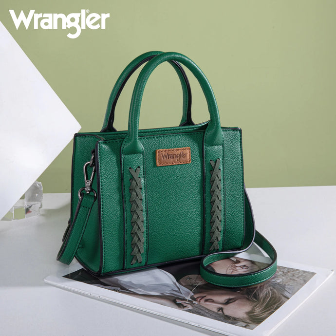 WG70S-8120DGN - Wrangler Whipstitch Mini Tote/Crossbody - Dark Green