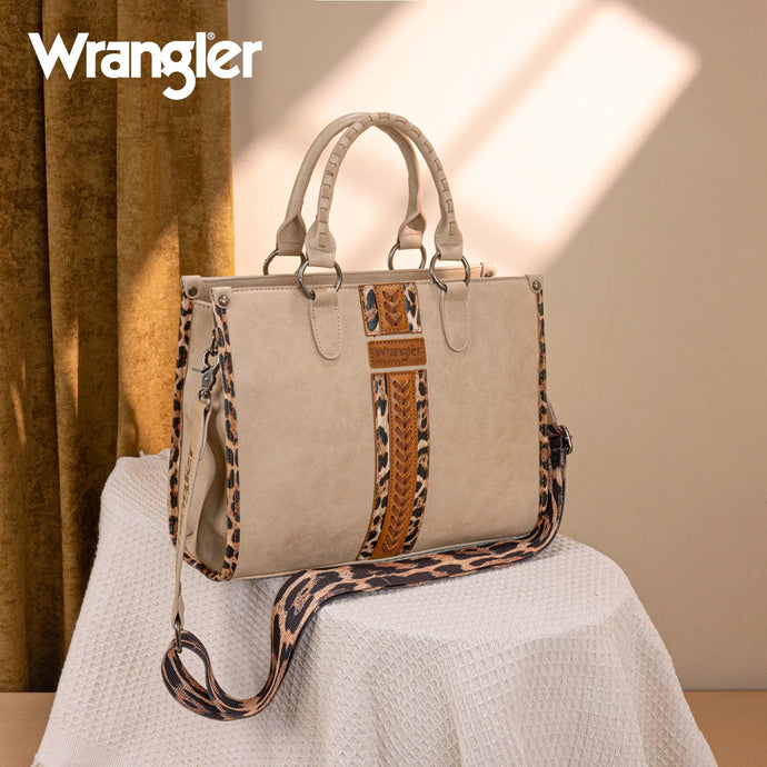 WG83G-8260KH - Wrangler Whipstitch Tote/Crossbody - Khaki