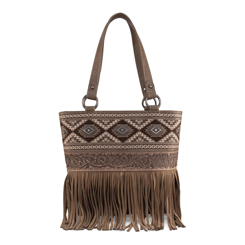 Load image into Gallery viewer, MW1330G-8317KH - Montana West Tooled/Embroidered Collection Concealed Carry Tote
