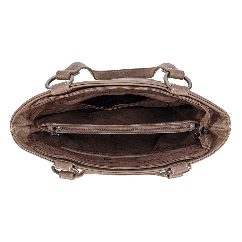 Load image into Gallery viewer, MW1330G-8317KH - Montana West Tooled/Embroidered Collection Concealed Carry Tote
