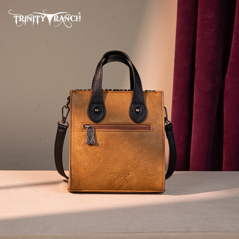 Load image into Gallery viewer, TR192-1605LBR - Trinity Ranch Concho Collection Mini Tote/Crossbody
