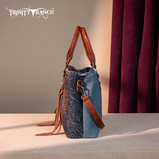 TR192G-8322JN - Trinity Ranch Concho Collection Tote/Crossbody
