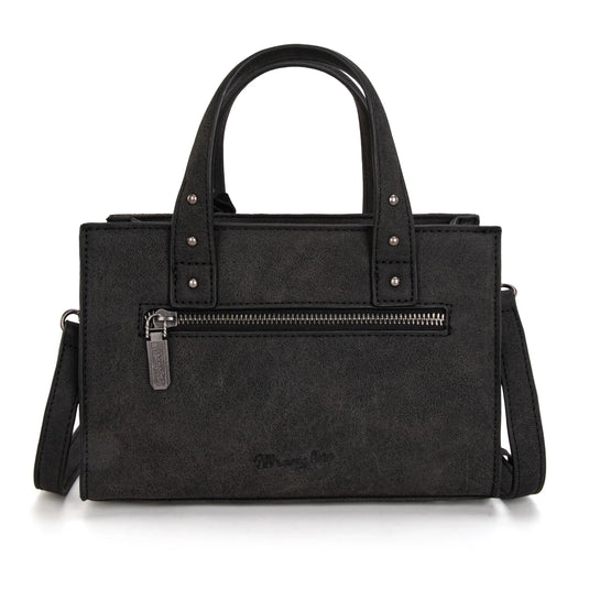 WG160-60102BK - Wrangler Western Tooled Tote Crossbody - Black