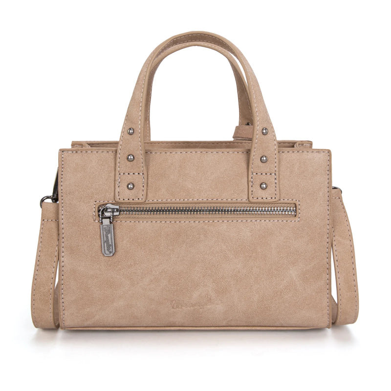 Load image into Gallery viewer, WG160-60102KH - Wrangler Western Tooled Tote Crossbody - Khaki
