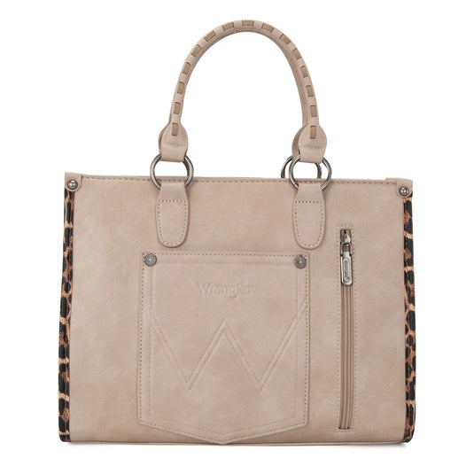 WG83G-8260KH - Wrangler Whipstitch Tote/Crossbody - Khaki