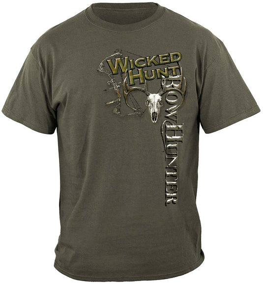 WH118 - Wicked Hunt Bow Hunting Premium T-Shirt