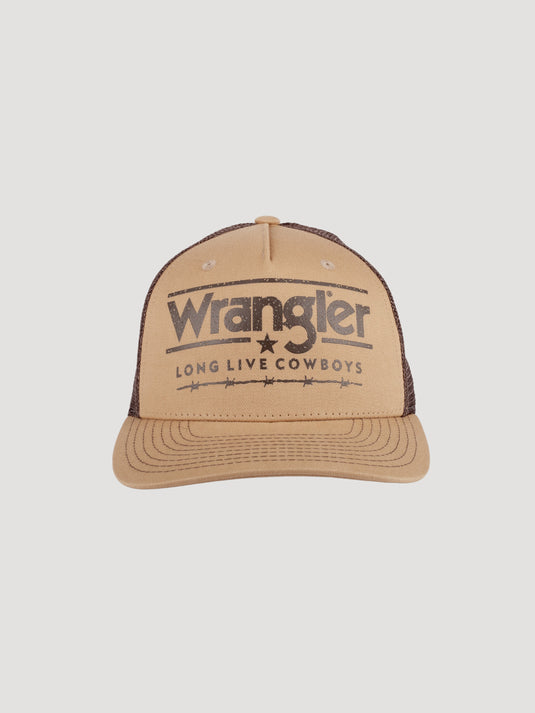 WRNGGRT0003 - Wrangler The Grit Khaki/ Dark Brown Cap