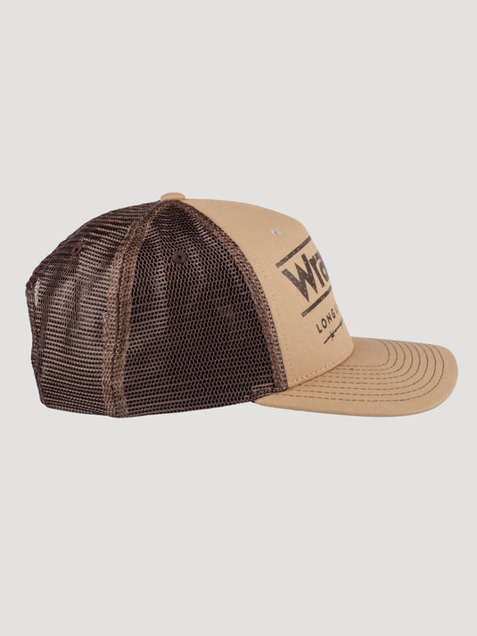 WRNGGRT0003 - Wrangler The Grit Khaki/ Dark Brown Cap