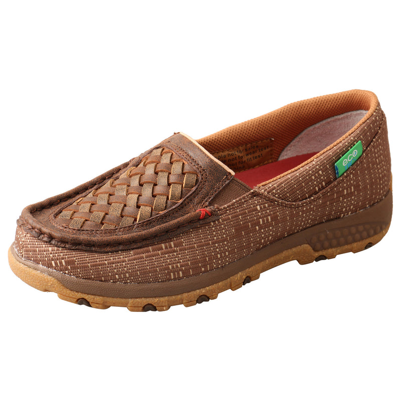 Load image into Gallery viewer, WXC0009 - Twisted X Women's Woven Brown &amp; Coffee Driving Moc
