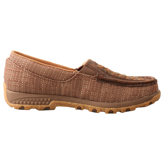 WXC0009 - Twisted X Women's Woven Brown & Coffee Driving Moc