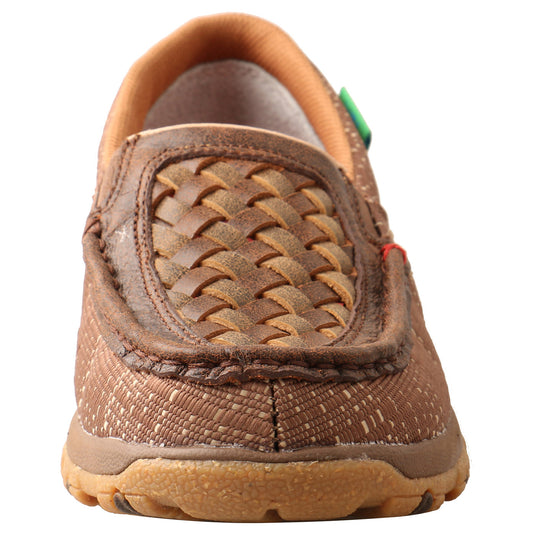 WXC0009 - Twisted X Women's Woven Brown & Coffee Driving Moc