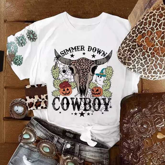 NIHTS20 - Ladies Simmer Down Cowboy T Shirt