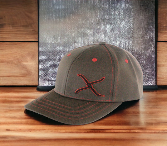 XC-125 - Twisted X Logo Charcoal Cap