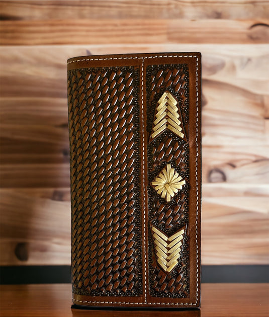 XH828R - Twisted X Basketweave Rodeo Wallet