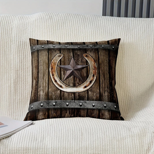 TMPL10 - 2 Pieces Rustic Farmhouse Throw Pillows