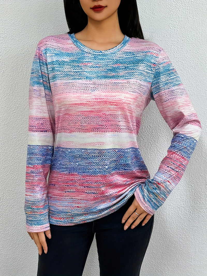 Load image into Gallery viewer, TMTSHT99 - Ladies Long Sleeve Graphic Print Shirt
