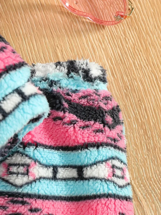 TMCHD46 - Girls Baby & Child Pink Aztec Print 2 Piece Outfit