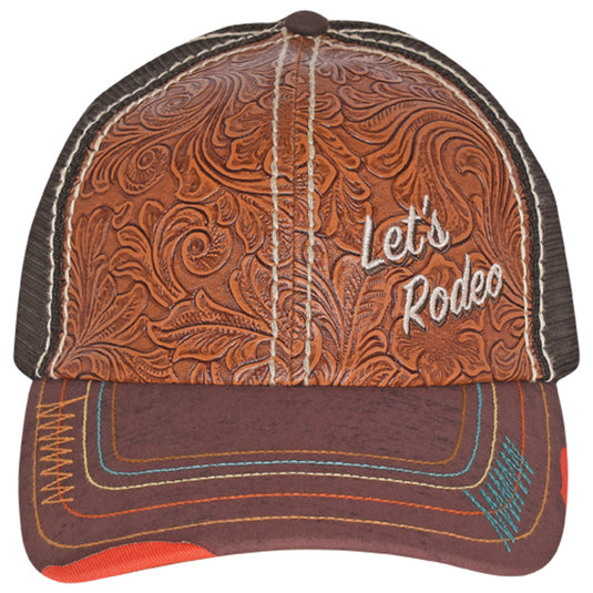 23002HB13 - Catchfly Ladies Let's Rodeo Ponytail Baseball Cap