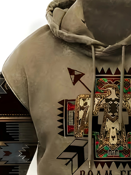 TMSWST1 - Roam Free Aztec Design Hoodie