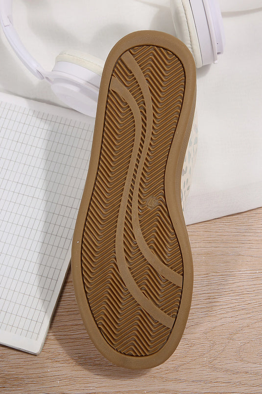 DLLSHOE 13 - Coffee Shiny Leopard Print Training Shoes