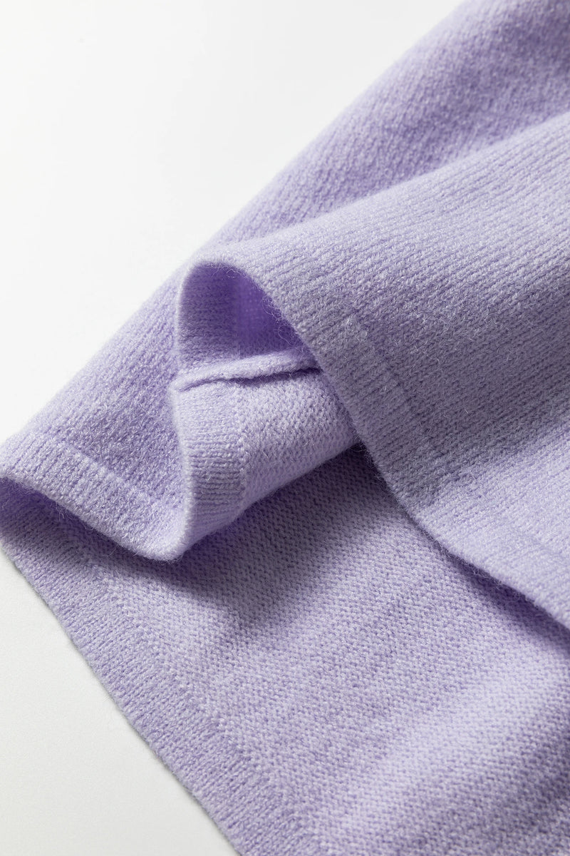 Load image into Gallery viewer, DLLS418 - Ladies Lavendula 3/4 Sleeve Boxy Knit Button Down Sweater Cardigan
