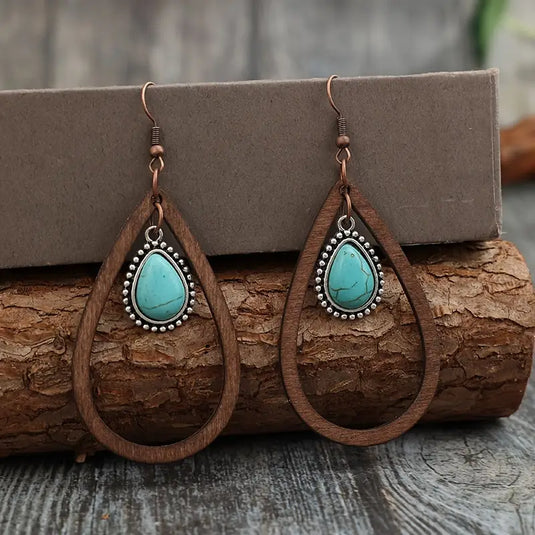 TMER2 - Wood Drop & Dangle Earrings