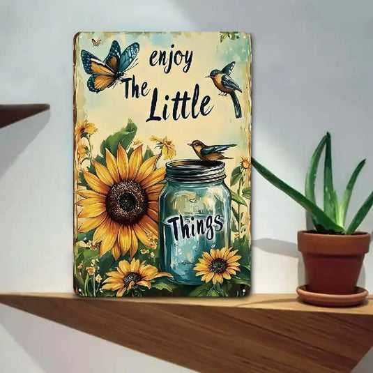 TMSG33 - Enjoy The Little Things Metal Sign