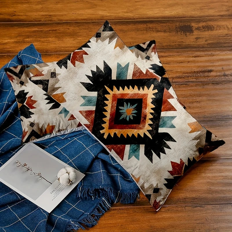 Load image into Gallery viewer, TMPL9 - Set of 2 - 12&quot; x 20&quot; Aztec Print Throw Pillows
